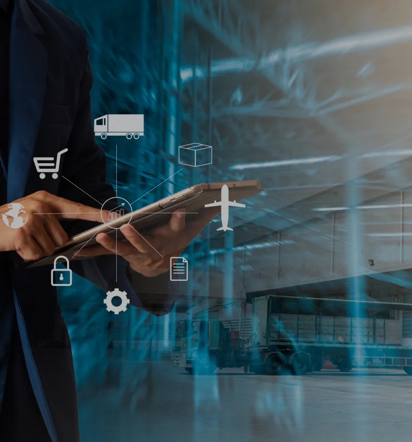 Tech solutions for efficient supply chain management, optimizing logistics and enhancing productivity.